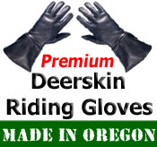 Leather Deerskin Motorcycle Gloves