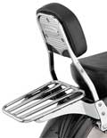 Motorcycle luggage racks