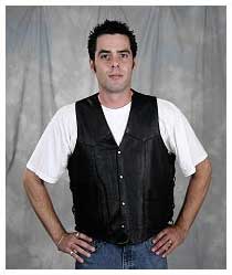 Men's Leather Motorcycle Vests